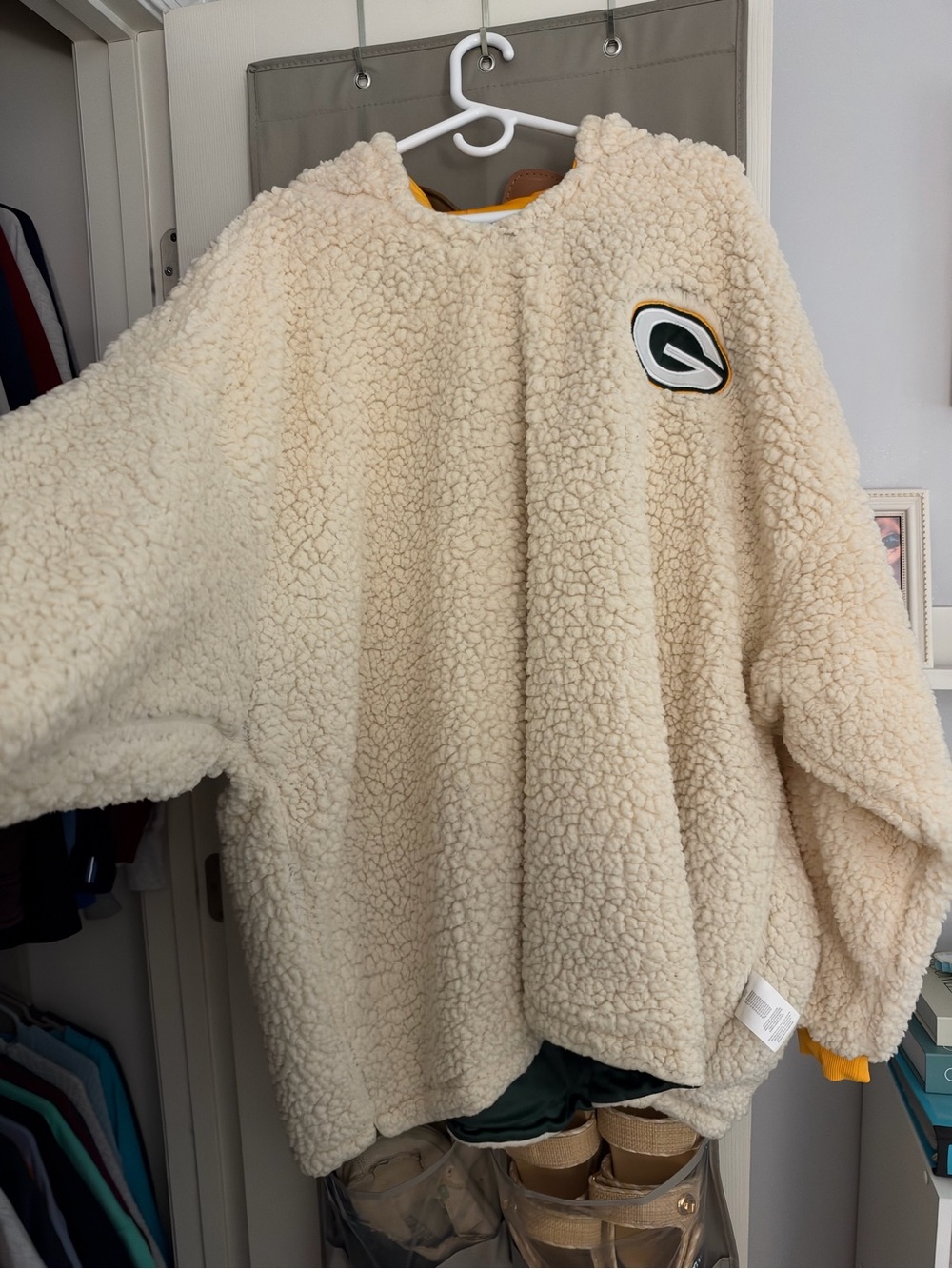 Packers reversible Sherpa oversized hoodie